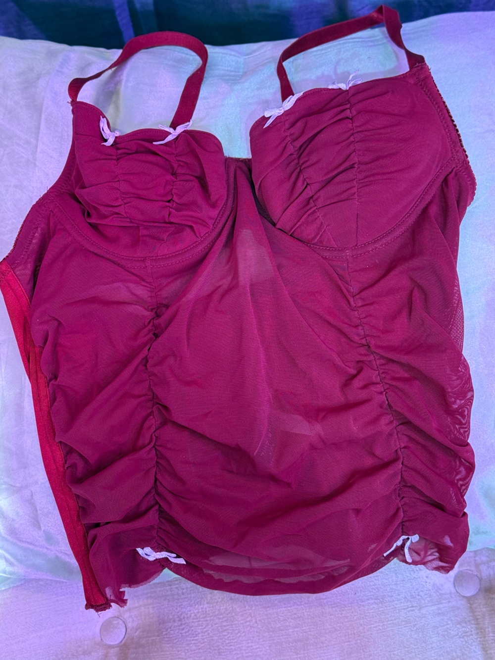 Women’s Bustier In Wine